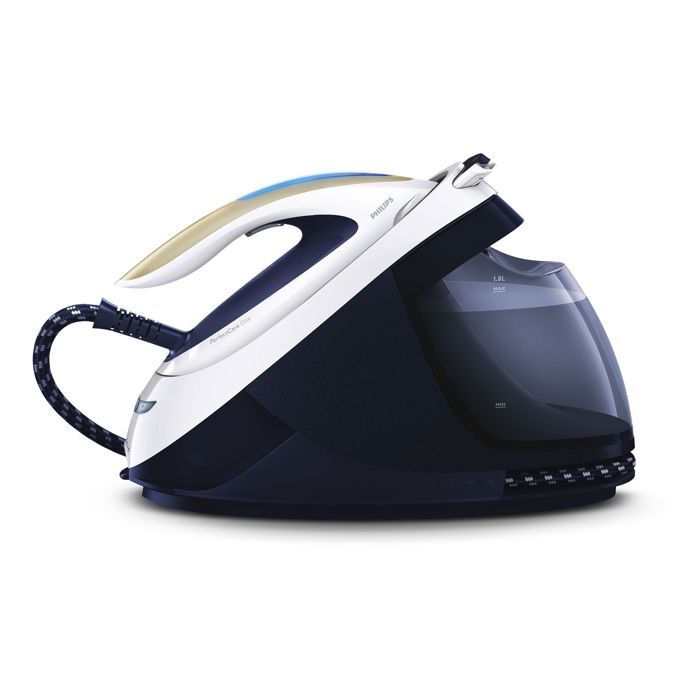 Philips Station de repassage vapeur PerfectCare Elite semelle en céramique155 g/min 2700 W bleu (GC9635/20) - Philips