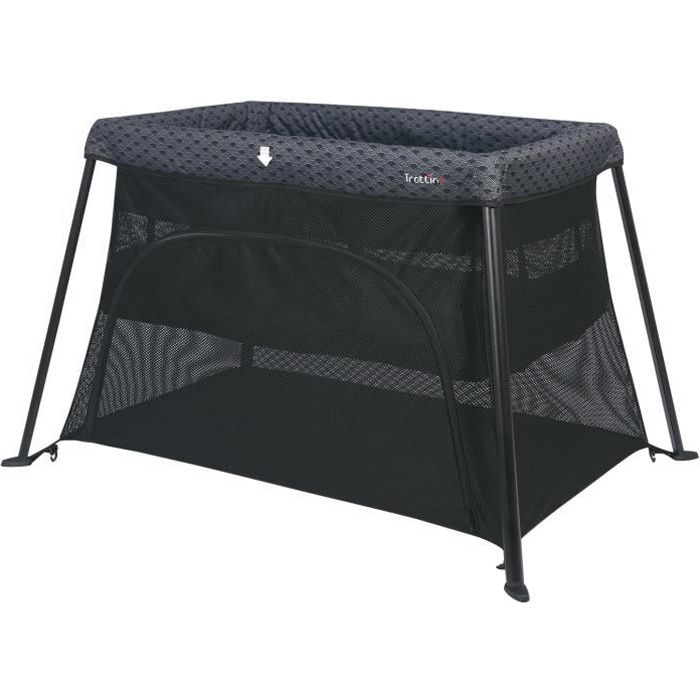 trottine lit parapluie hypnos nami gris cdiscount puericulture eveil bebe