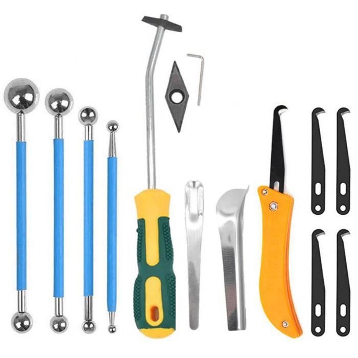 Kit d'outils de calfeutrage 14pcs,kit d'outil en silicone à outils de  finition de calfeutrage-mastic,outils de mastic,ou