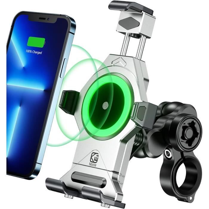 CIK Support Telephone Moto Velo En ALUMINIUM  Fer  Pour Guidon Reglable Anti Secousses 65862695