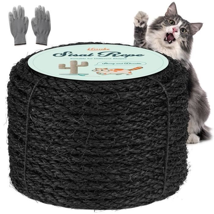 Corde En Sisal Pour Arbre à Chat - 6mm X 60m - 100% Jute Naturel - Réparation Et Bricolage