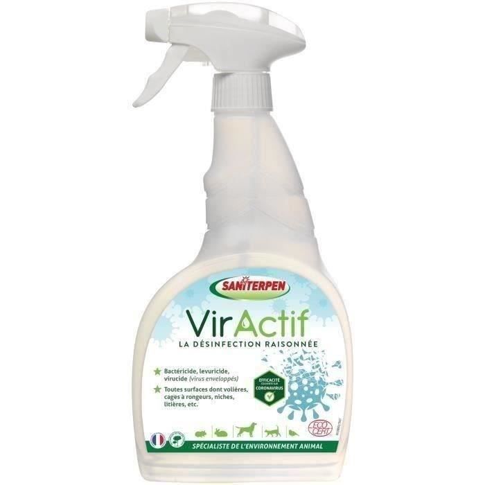 SANITERPEN - Viractif PAE 750ML. Nettoie dégraisse, détartre, désinfecte animaux