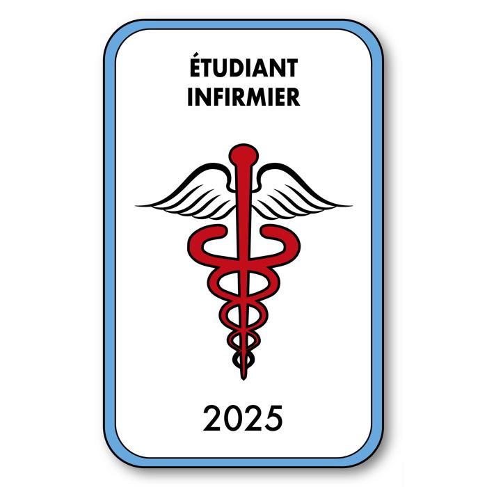 Autocollant Sticker Caducée 2023 pour Pare Brise en
