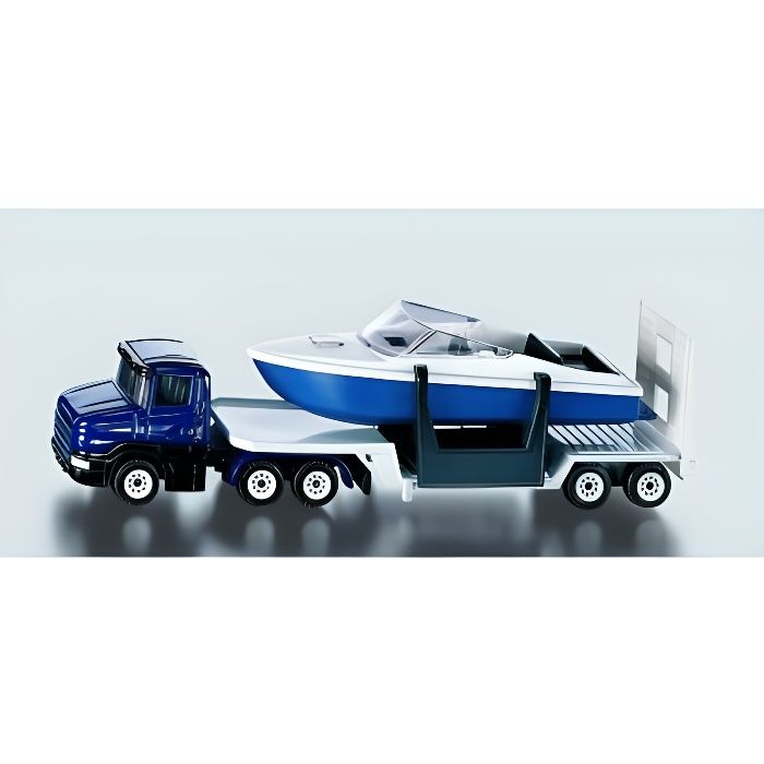 Véhicule Miniature - SIKU - Camion et Bateau - Pour Enfant de 3 ans et plus - Utilisation Extérieure