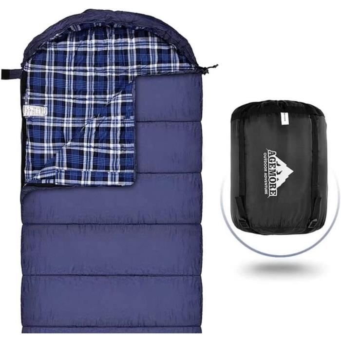 Mcota Sac de Couchage en Flanelle de Coton pour Adultes Doublure