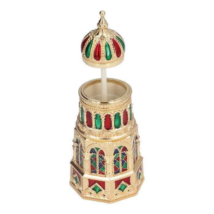 Distributeur Cure-Dents Métal Style Fabergé Avec Ouvre-Bouteille - Porte Cure-Dents Rétro Noir