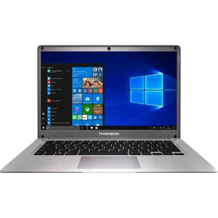 Achat PC Portable Ordinateur Portable - THOMSON NEO14A - 14,1'' HD - Intel® Atom™ Quad Core E8000 - RAM 4Go - Stockage 512Go SSD - Windows 10 - Silver pas cher