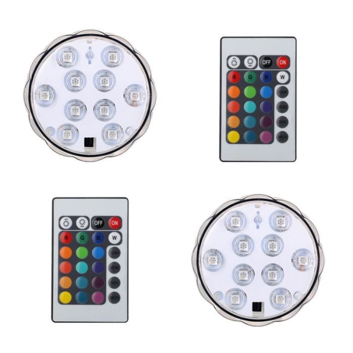 LED submersible sous-marine allume télécommande RVB piles étanche DE LED submersible sous-marine allume télécommande RVB piles étanche DE