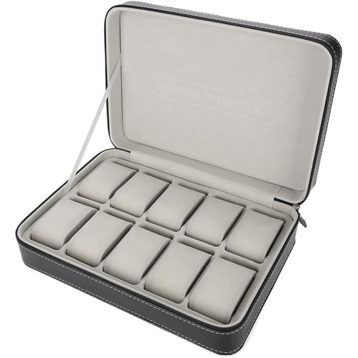 Boîte De Rangement Pour Montres – 18.7x15x8.5 Cm, Simili Cuir – Neuf Avec étiquettes