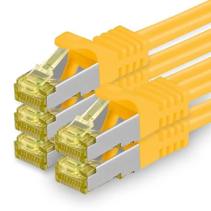 Cable 40M, Plat Cat 7 Câble Réseau 40M Haut Débit, Cable Rj45