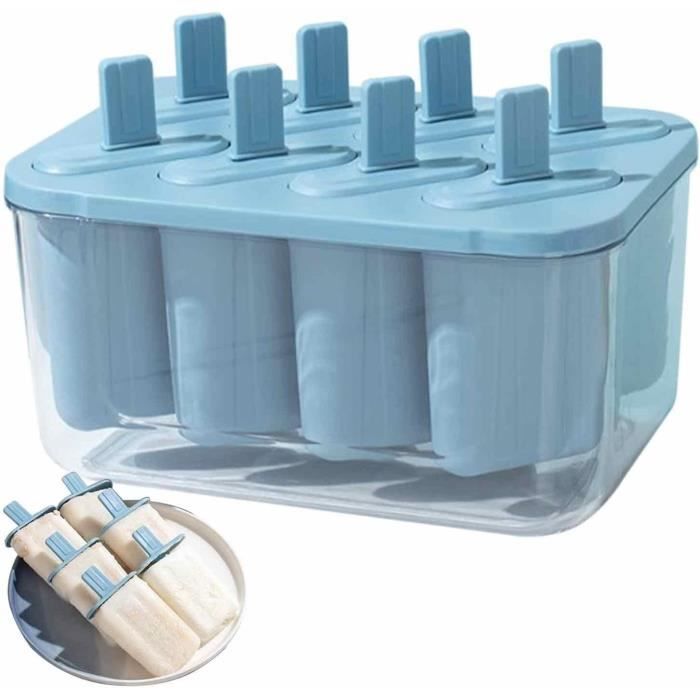 Popsicle Maison Diy Moules à Glace Réutilisables DKDDSSS - 6 Emplacements, Avec Bâtonnets, Entonnoir Et Brosse Batonnet Glace