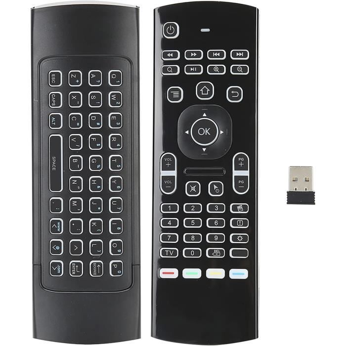 Clavier Souris Air Sans Fil 2.4G Avec Fonction Vocale - Compatible Android TV, Smart TV, PC, Présentation - Remplacement Télécommande - 1