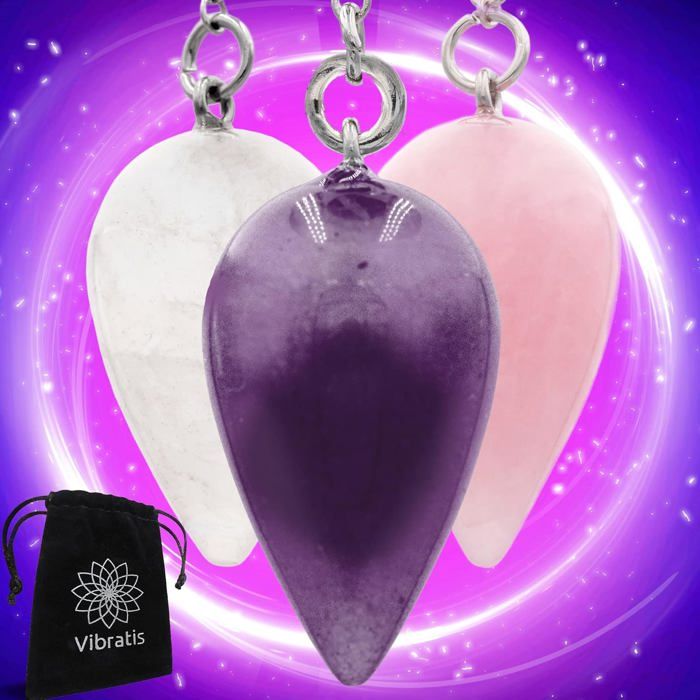 Pendule Détection Eau Sourcier Kit Radiesthésie GLFLOW - 3 Tiges Cuivre Et Pendule - Détection Eau Trésor Ésotérique Baton De Divination