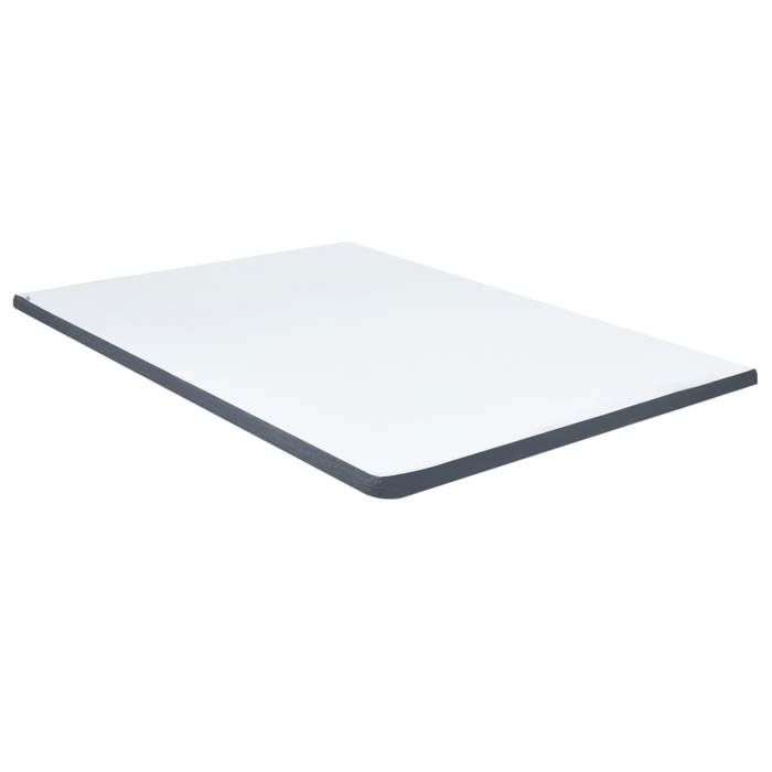 vidaXL Surmatelas de Sommier Tapissier Protège-matelas Lit Protecteur Housse Lavable Confortable Doux Blanc et Gris Foncé 288214 vidaXL Surmatelas de Sommier Tapissier Protège-matelas Lit Protecteur Housse Lavable Confortable Doux Blanc et Gris Foncé 288214