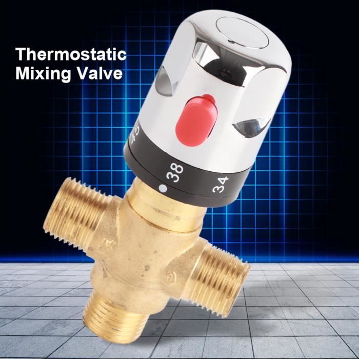 Mitig Thermostatique, Mitig Thermostatique En Laiton Massif à 3 Voies Robinet De Réglage De La De La Temperature Pour Systeme De Douche 78801751
