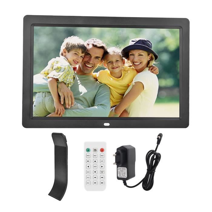 Cadre Photo Numérique 20,32 Cm IPS 1280x800 - Lecteur Vidéo Avec Télécommande, Calendrier, Horloge, USB Et SD