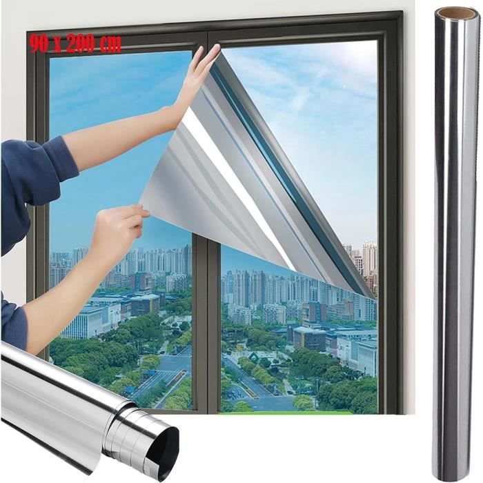 Film fenêtre Anti-Regard Film Miroir Fenêtre sans Tain Anti Chaleur Anti UV Protection de la Vie Film fenêtre Anti-Regard Film Miroir Fenêtre sans Tain Anti Chaleur Anti UV Protection de la Vie