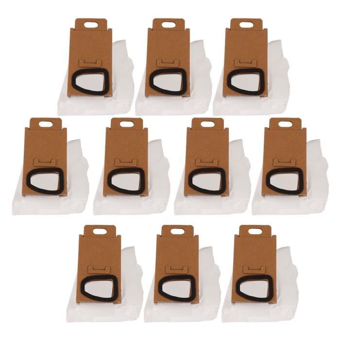 Roborock Sacs à Poussière Originaux Lot De 3 - Compatible S8 MaxV Ultra, Qrevo, Saros 10 Et Plus - Anti-Fuite Avec Ziplock