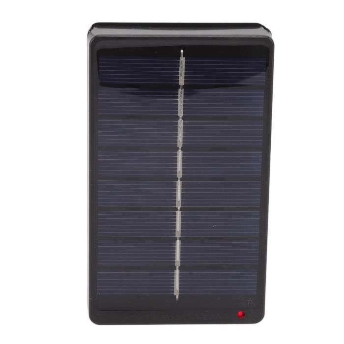 YOSOO chargeur de batterie solaire Chargeur de batterie à panneau solaire boîtier de charge 1W 4V pour piles AA AAA 1.2V