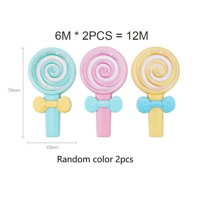 Bande Correctrice 5mm X 30m Pour Enfants - Fourniture Scolaire, Correcteur Blanc, Design Mignon (Couleur Aléatoire)