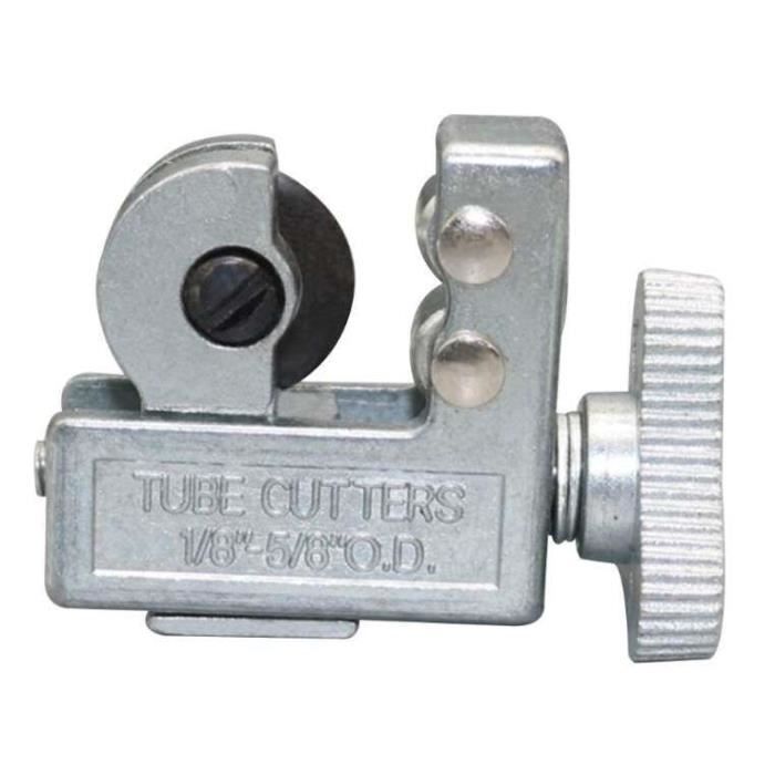 Coupe-tube à Cliquet Pour Tuyaux PVC, Caoutchouc, Polyéthylène - Lame Acier SK5 Remplaçable - Ouverture Max 75 Mm - Poignée Antidérapante