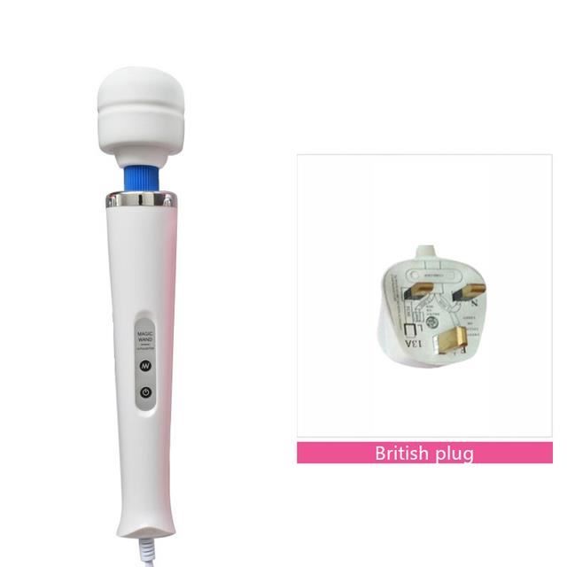 Vibrateurs,White UK plug--Baguette magique de Massage à 10 vitesses ...