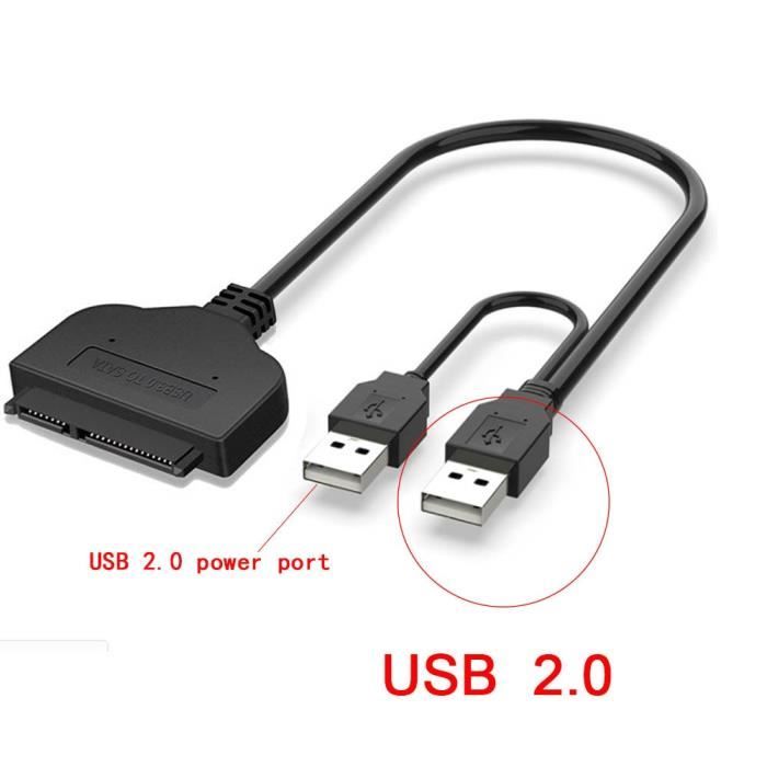 Wavlink Adaptateur USB 3.0 Vers Disque Dur 2.5" Câble USB 3.0 Vers SATA