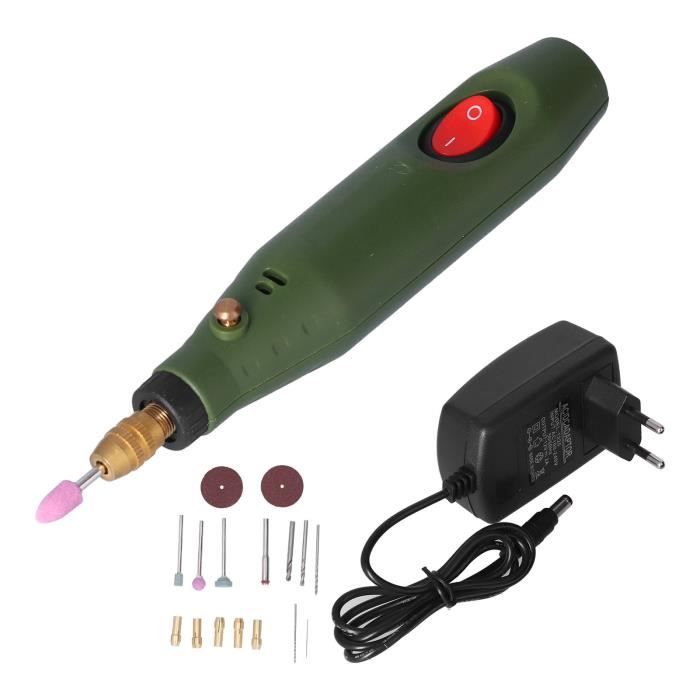 Meuleuse électrique 400W GOTOTOP - Vitesse Variable 5000-25000 Tr/min - Mandrin 8 Mm - Kit Avec Accessoires (papier De Verre, Forets, Balais) - Pour Bricolage, Ponçage, Gravure