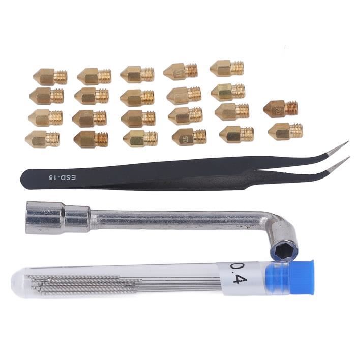 Kit De Nettoyage De Buse D'imprimante 3D 38 Pièces Kit De Buses D