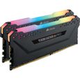 CORSAIR Mémoire PC DDR4 - VENGEANCE RGB PRO 64GB (4x16GB) - 3200MHz - CAS 16 (CMW64GX4M2E3200C16)-1