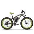 26" vélo électrique homme, fat bike électrique, VTT electrique montagne adulte, tout terrain mountain ebike, 80Nm MTB, TOP012 Vert-1