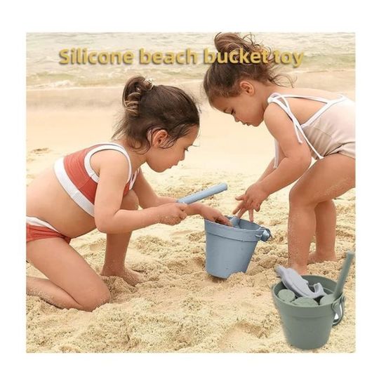 Jouets bac à sable 24 pièces - ensemble de jeu de sable 8 seaux, 8