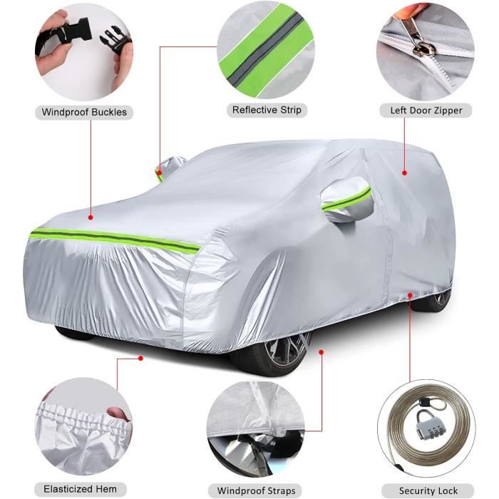Housse De Voiture Extérieure Imperméable Pour Mini Electric/Cooper SE 2020-2024 - Taille 384x173x144 Cm