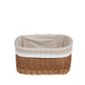 Corbeille Panier Cube Boite De Rangement En Osier Naturel Housse