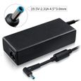 Chargeur adaptable pour pc portable portable HP Chromebook 14 G4 19.5V - 2.31A-2