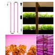VGEBY Barres de lampes de croissance végétale LED spectre complet pour plantes d'intérieur - 6 barres de lampe pour légumes - prise-2