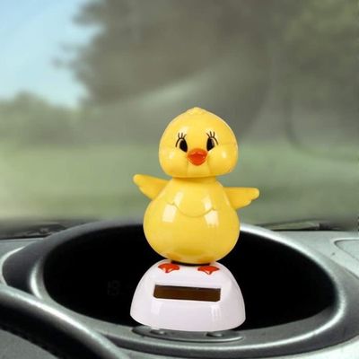 Balançoire Poussin Solaire Pulabo – Figurine Hochement De Tête – Déco De Tableau De Bord De Voiture