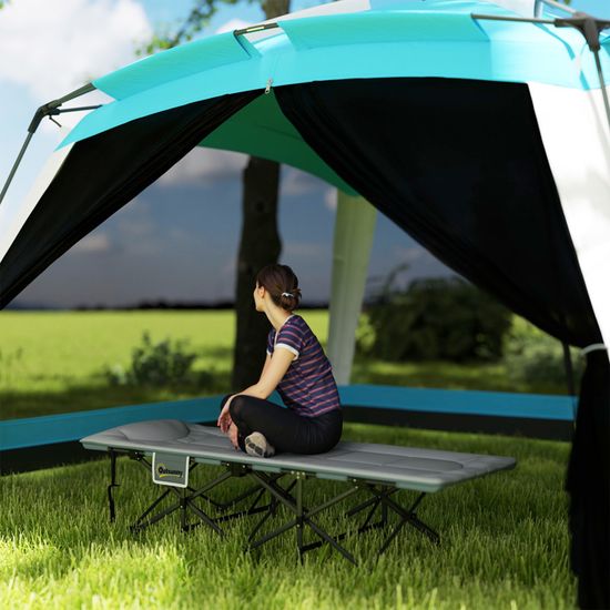 Lit de camping pliant KAKO, allumé portable robuste Benin