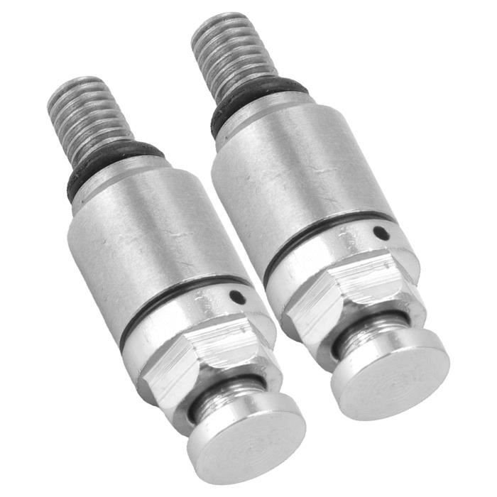 Soupape Décharge Pression Fourche Moto 2pcs - Alliage Aluminium M5x0.8 | Compatible CRF150R, YZ, KX, RM