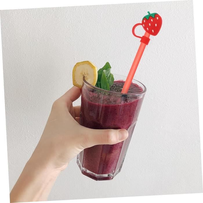 10pcs Bouchons De Paille Fleurs Mignon Pour Pailles De 8mm/0