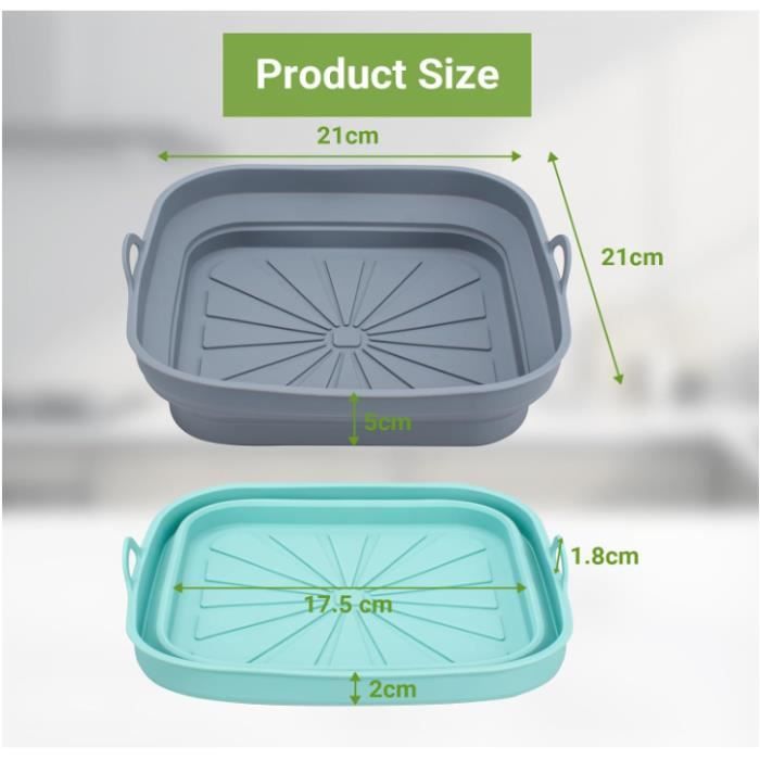 Moule Silicone Air Fryer Accessoire, 2 Moules En Silicone Pour Friteuse