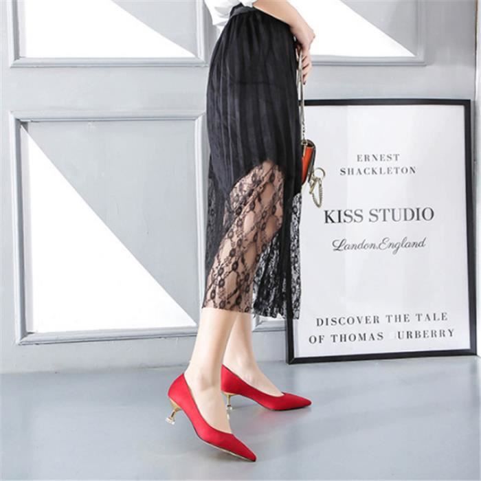Escarpin rouge confortable discount