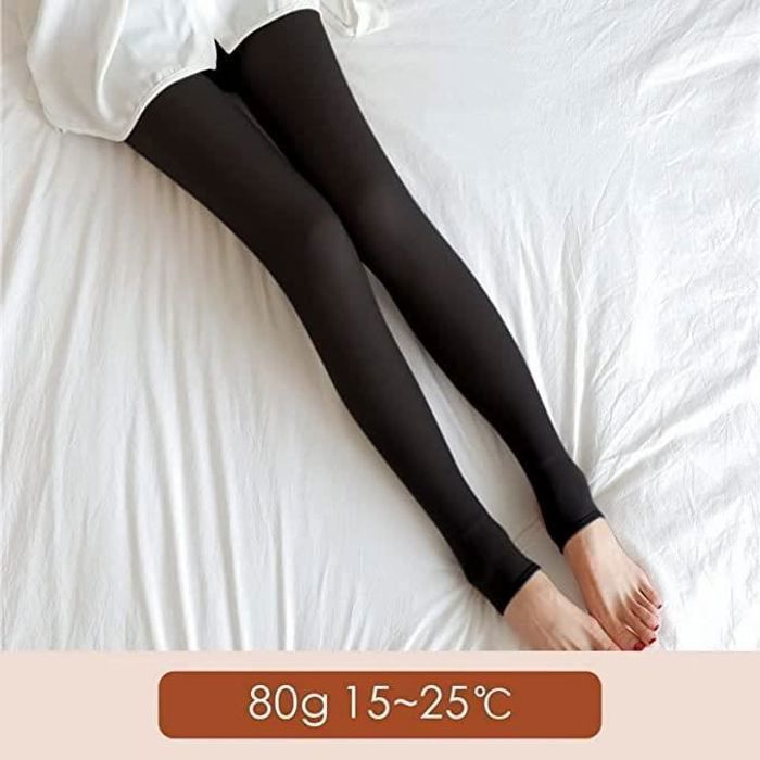 Legging Thermique Pour Femme - Doublure Chaude - En Peluche - Pantalon épais En Polaire - Pantalon De Loisirs - Pantalon D'hiver élastique Confortable - Taille Haute - Doux - Pantalon De Survêtement