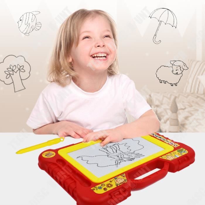 Tableau Magnétique à Dessin 21,5x17,5 Cm - Planche à Griffonner Avec Stylo Magnétique | Jouet Éducatif Enfants 3 Ans+