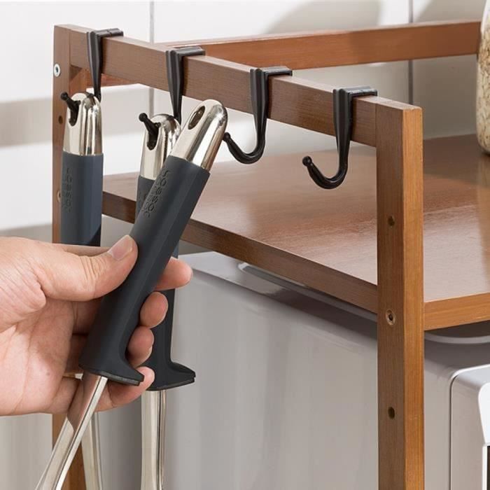 Étagère de cuisine à 5 niveaux Étagères de cuisine for cuisines avec rangement Chariot à micro-ondes avec armoire Armoires de rangement de cuisine avec porte rabattable for clapier de cuisine, maison