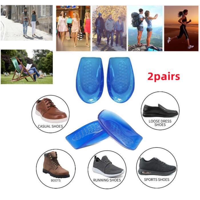 Orthopédique en Gel,Hauteur Augmentation Demi Semelles,pour Adulte
