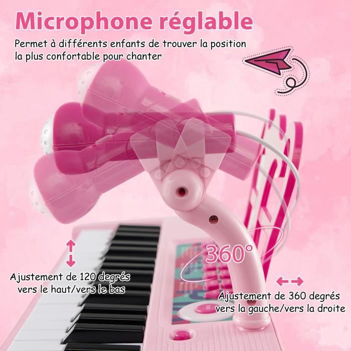 Piano Pour Enfants De 3+ Ans Avec 31 Touches,tabouret,microphone