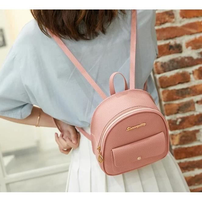 Mini sac à dos femme en cuir PU S B - Cdiscount Bagagerie