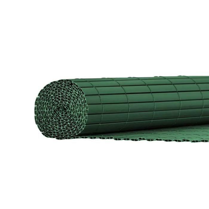 Pvc Occultant Canisse PVC occultant double face 1x5m vert - Kit complet avec fixation ...