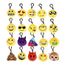 20 mini peluche, porte-clés emoji de 5 cm 